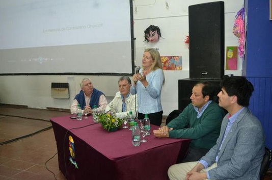Nazario visitó La Carlota presentando film y proyectos