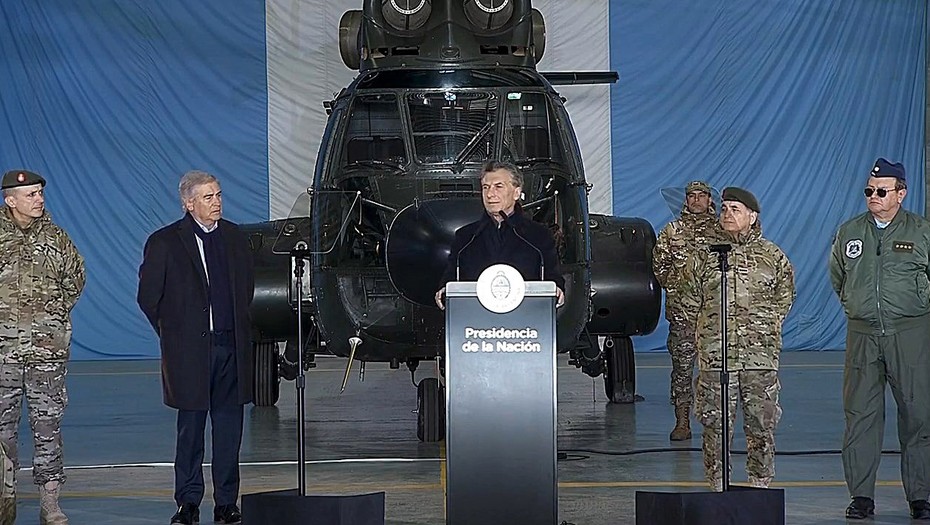 Macri: Los militares «colaborarán» con la «seguridad interior»