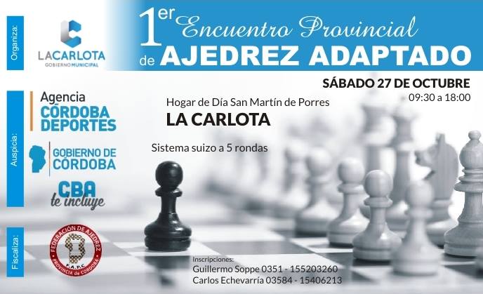 Primer encuentro provincial de ajedrez adaptado