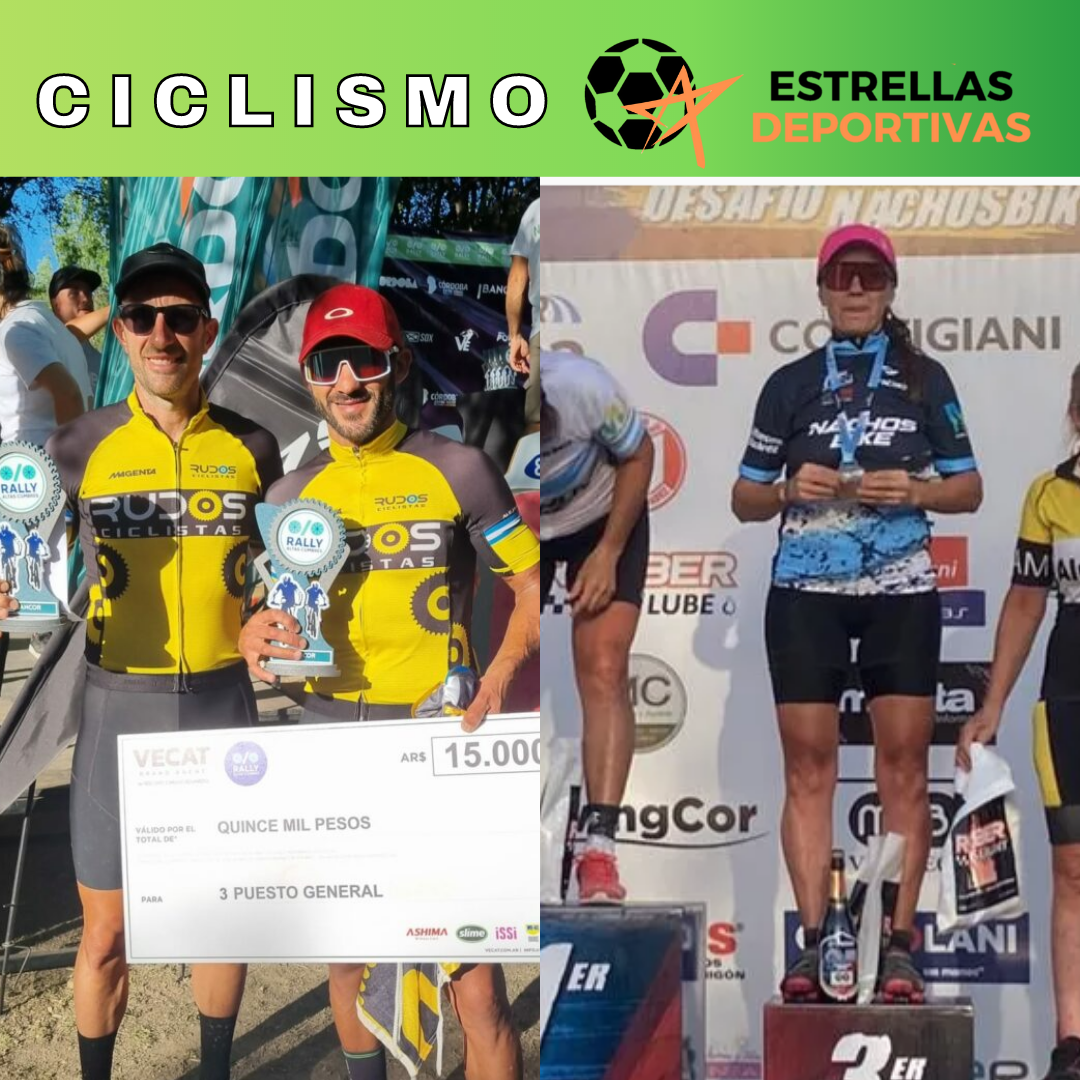 Ciclismo: Grandes actuaciones de Úrsula Pesce y Lucas Andrada
